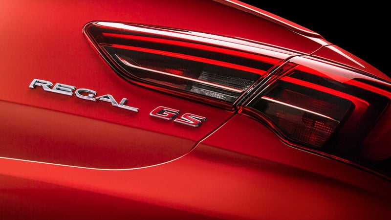 Tail light on a Buick Regal